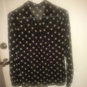 Old Navy Polka Dot shear blouse